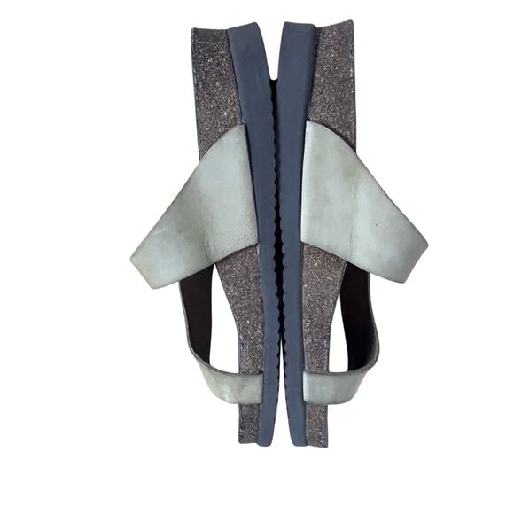 Mephisto Sandals Women Size 40 10 Tan Helen Nubuck Leather Buckle Cork Slip On - Picture 5 of 13